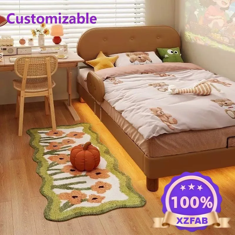 Factory Direct 2026 Children's room small bed cartoon wind children's bed girl small apartment thin bedside small apartment