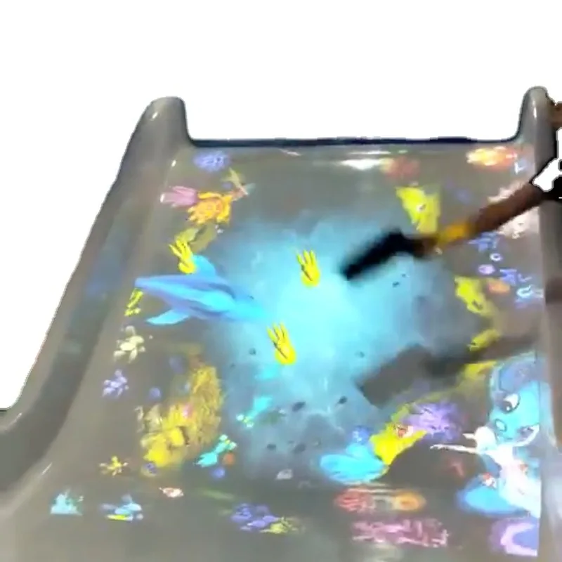 

Low-cost children's immersive 3D AR interactive floor effects projection system games New amusement park equipment