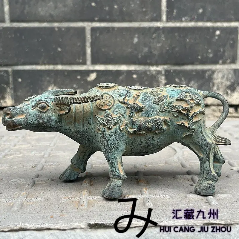 Retro Buffalo fortune ox zodiac ox Ornament Decoration Tea Pet Figurines Desk Decor Accessories