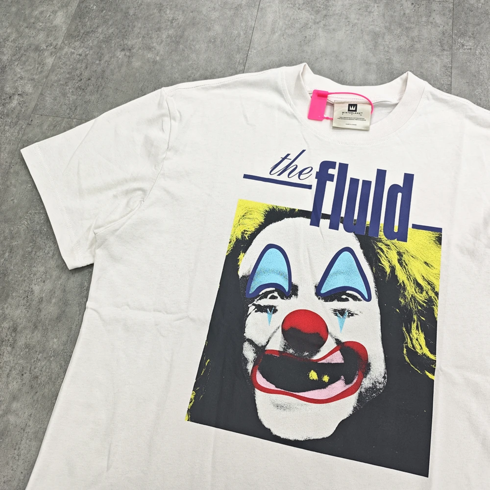 Yao Fashion 25SS Vintage Loose Graphics Print Luxury Brand Oversize Casual Tops Tee Washed Old Loose