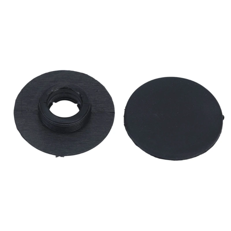 Replacement Floor Mat Clips, 10 Black Plastic Components with Center Collars for Automotive Carpet Mat Retaining Points and