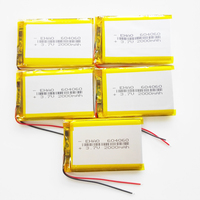5 PCS 3.7V 2000mAh Lithium Polymer LiPo Rechargeable Battery 604060 For Mp3 DVD PAD Camera Speaker Recorder GPS DV 6*40*60mm
