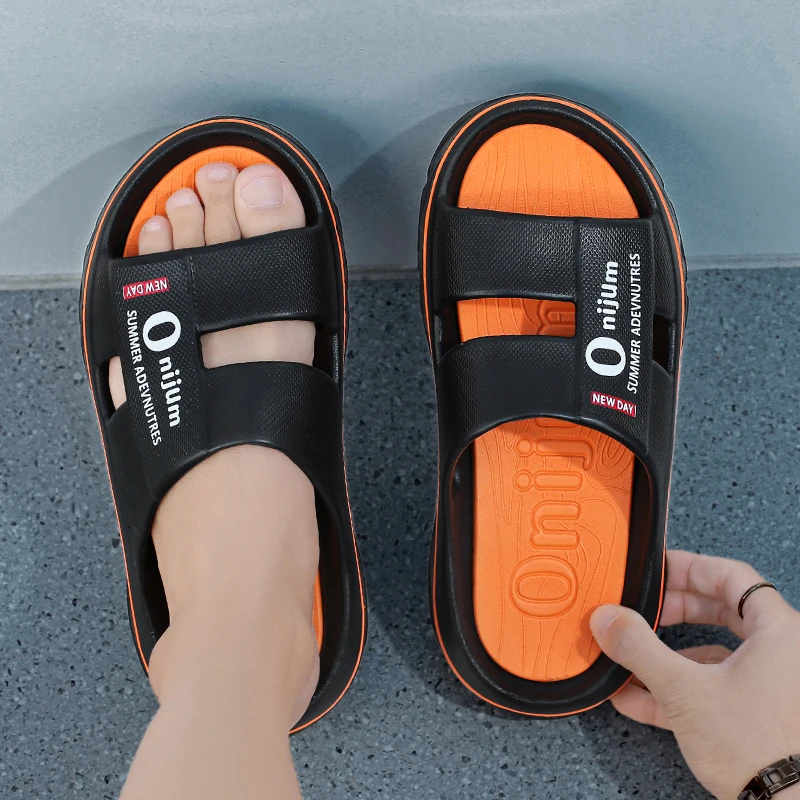 Nuevas Pantuflas de Verano para Hombre, Sandalias de Playa para Interiores, Sandalias Suaves de EVA para Exteriores, Chanclas para Hombre y Mujer, Pantuflas Casuales para Baño