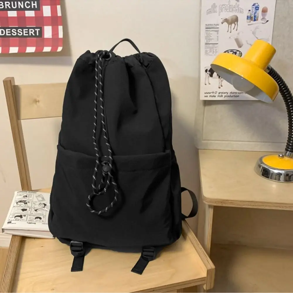High Quality Drawstring Hiking Backpack Large Capacity Multi Pocket School Bag Leisure Casual Travel Backpack Teenagers