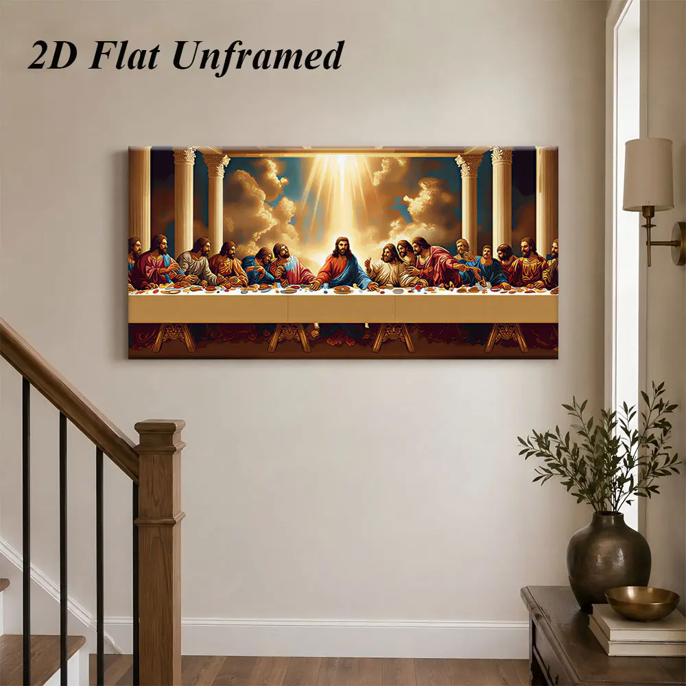 1 classic frameless decoration painting for the Last Supper, Christian religious theme, living room, study room, bedroom wall de