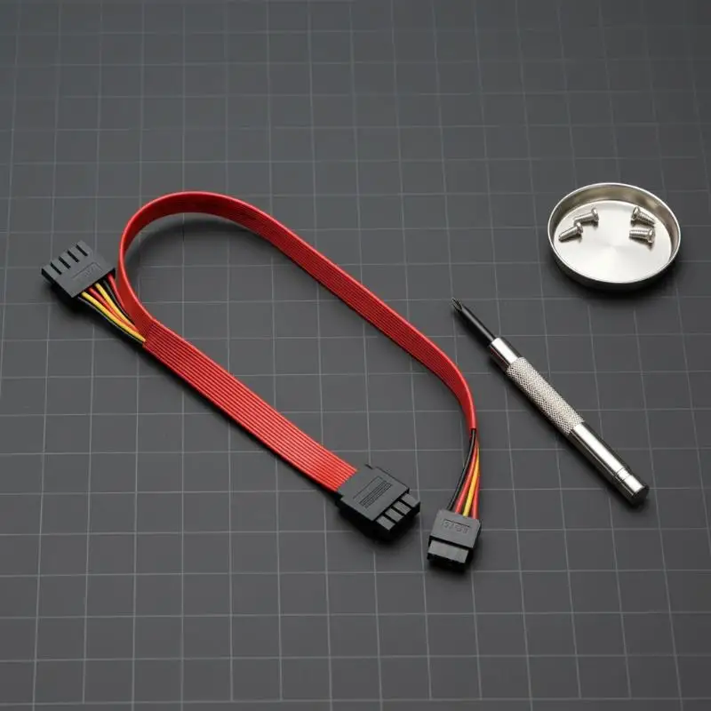 1Pc 7+15 Pin SATA Data Power Combo Cable 22 Pin Male to Female Hard Disk Extension Cable