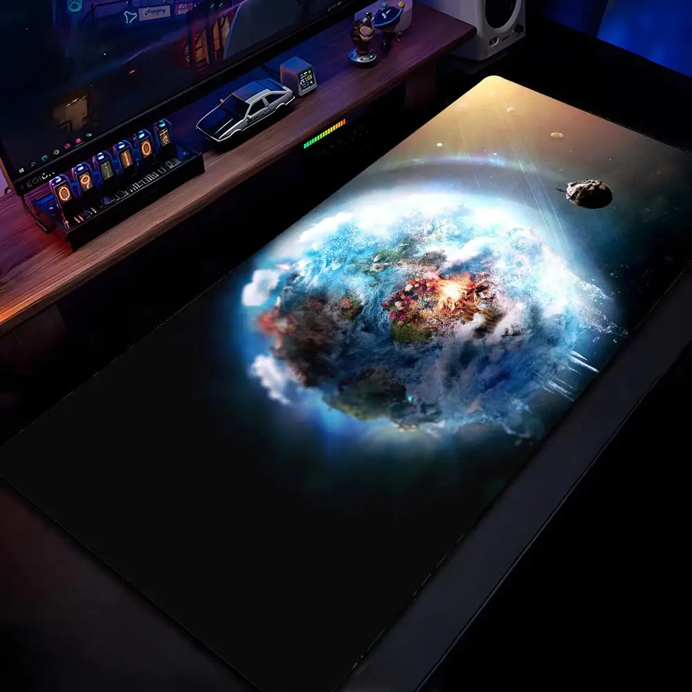 

Universe Starry Sky Mouse Pad Mousepad HD Printing Computer Gamers Locking Edge Non-slip Mouse Pad XXL90x40cm Keyboard PC Desk P