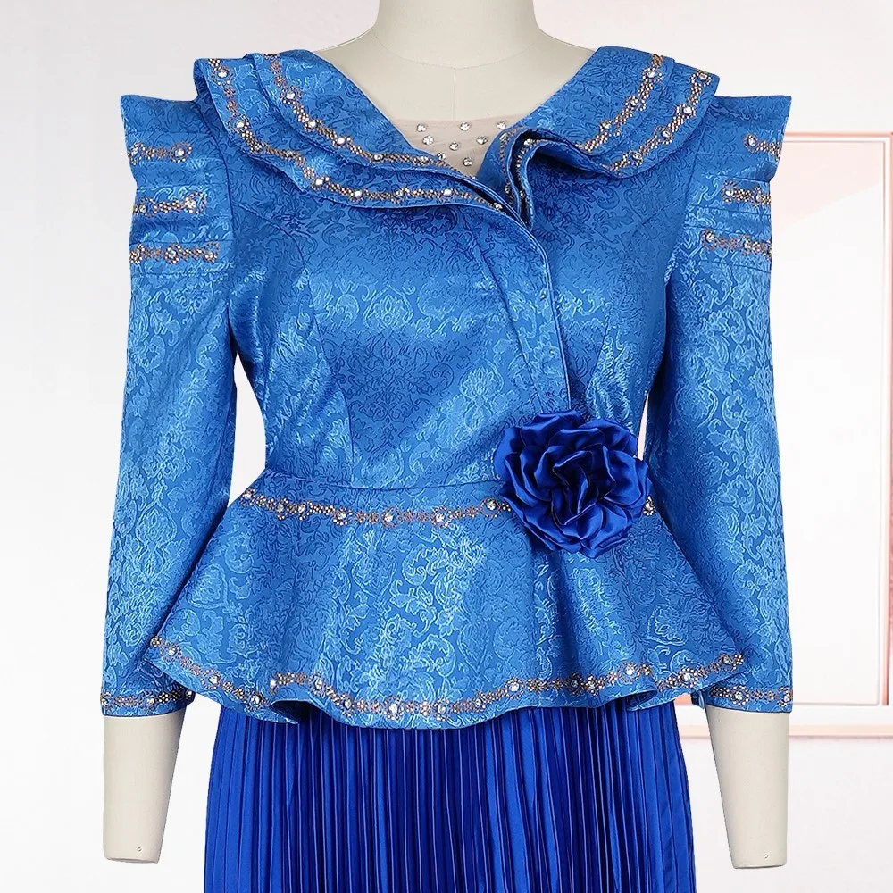 فساتين H & D الأفريقية للمرأة حجم كبير موضة جديدة Dashiki أنقرة حفل زفاف ثوب مسائي أنيق تركيا مطوي فستان ماكسي