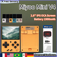 Miyoo Mini V4 Consoles Handheld Game Players 1900mAh Linux System Retro Game Console 2.8'' IPS OCA Portable Video Game Consoles