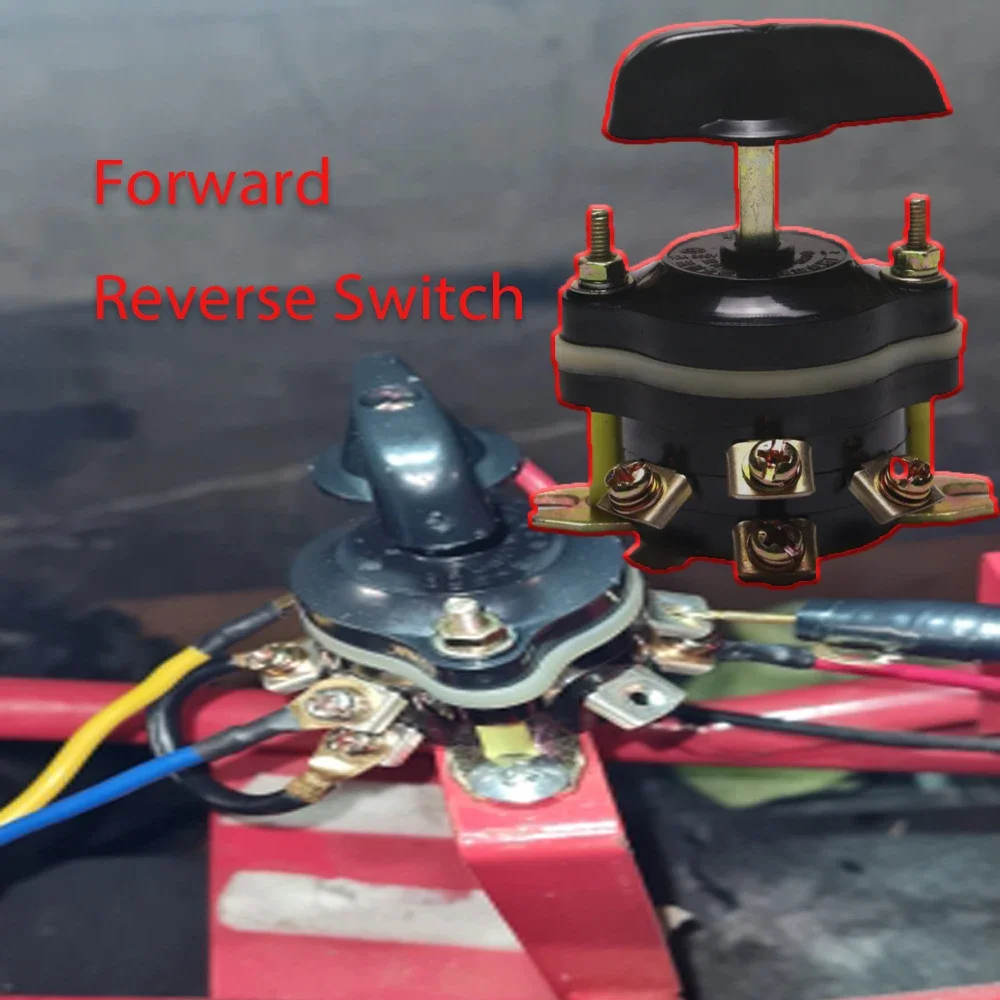 Electric Mini Quad Go Kart Forward Reverse Control Switch Brush Forward Reverse Switch 3 Positions For Motor ATV Scooter Bike