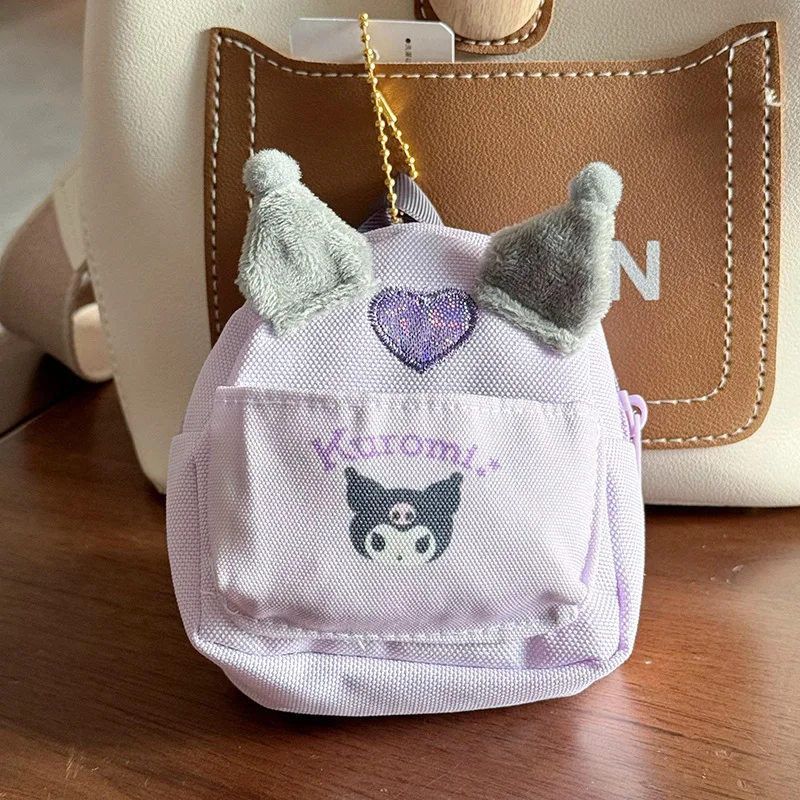 سانريو Kawaii سينامورول كورومي ميلودي حقيبة المعصم دمية سستة محفظة نسائية للعملات المعدنية محفظة صغيرة هدية للأطفال