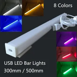 LED Bar Lights USB 2835 LED Hard Strip Tube with U Aluminium Shell Kitchen Aluminum for Under Cabinet Lighting Reading Desk Tabl