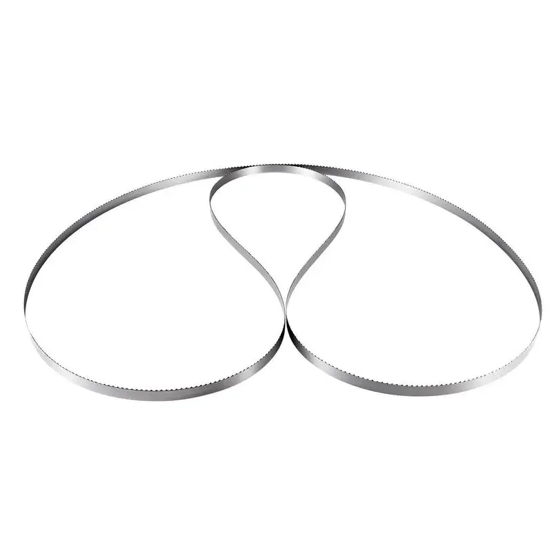 Lame de scie à ruban, longueur 150 pouces, lame de scie à ruban 4 TPI avec dents affûtées durcies 18 HRC, acier au carbone haute résistance SK5, largeur 0,75 pouce, remplacement pour les principales marques de scies à ruban pour le travail du bois, 1 paquet