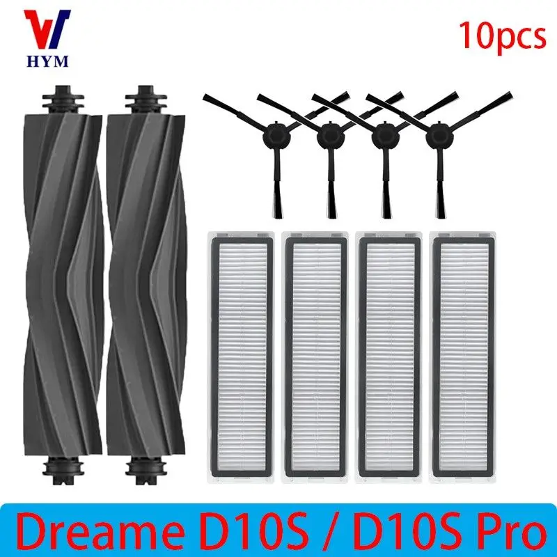 Voor Dreame D10s/D10s Pro Accessoires Robot Stofzuiger Belangrijkste Zijborstel Hepa Filter Mop Rag Vervanging onderdelen