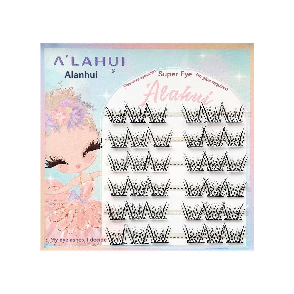 AILAISHI Self Adhesive Eyelashes Clusters kit Press on Lashes No Glue Need Soft Lash Clusters Kit Reusable Self