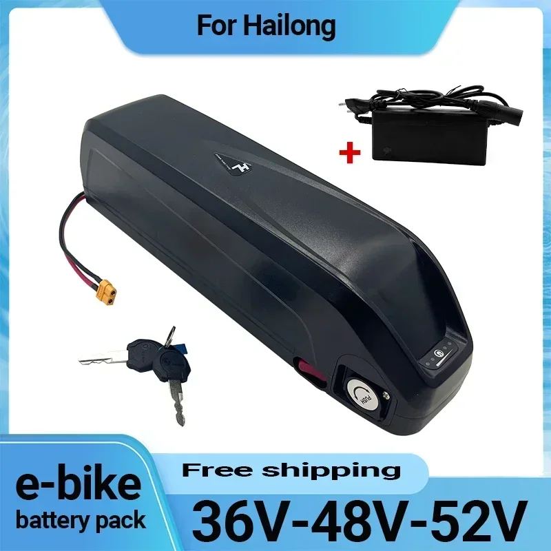 NEW Electric Bicycle Hailong Battery 36V48V52V USB 18650 BBS02 BBS03 BBSHD 20Ah 30Ah 40Ah  500W 750W 1000W 1500W Scooter Battery