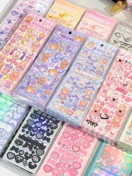 Sharkbang New Arrival 4/5/6/7/8pcs BOBO Scrapbook Stickers Korean Decor Lable Journal Album Stationery Kawaii Sticker Suppliers