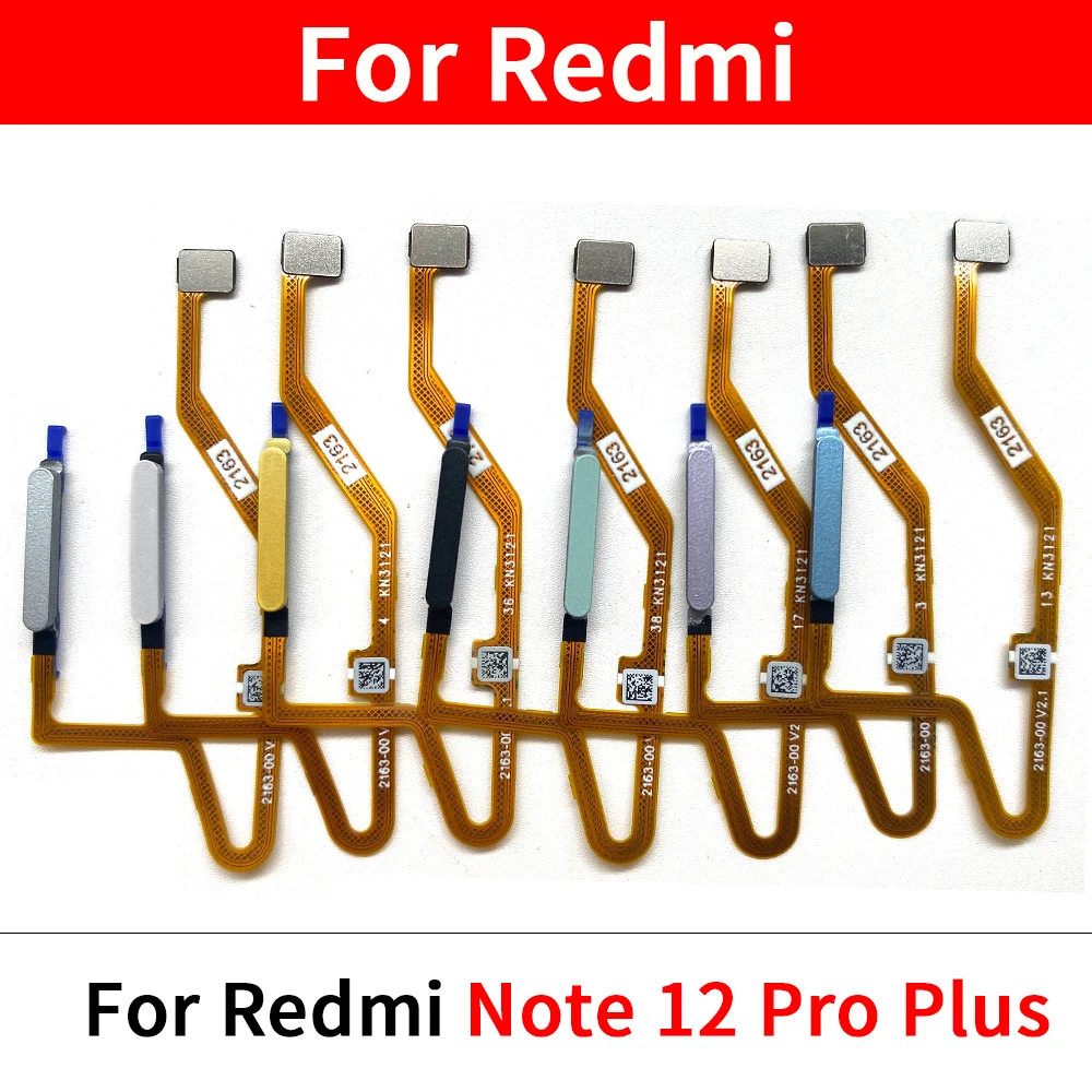 10Pcs\Lot Superior quality For Xiaomi Redmi Note 12 13 Pro 4G Plus 5G Fingerprint Home Button Connection Flex Cable Ribbon