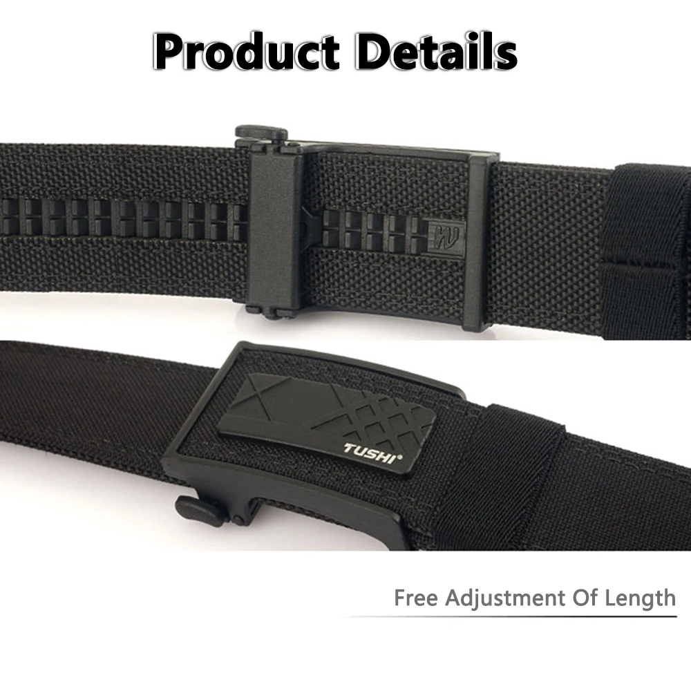 TUSHI Neue Harte Taktische EDC Gürtel für Männer Verdeckte Tragen Militär Gürtel Männer Taille Gürtel Dicken Nylon Jagd IPSC Zubehör Männlich – Detail 8