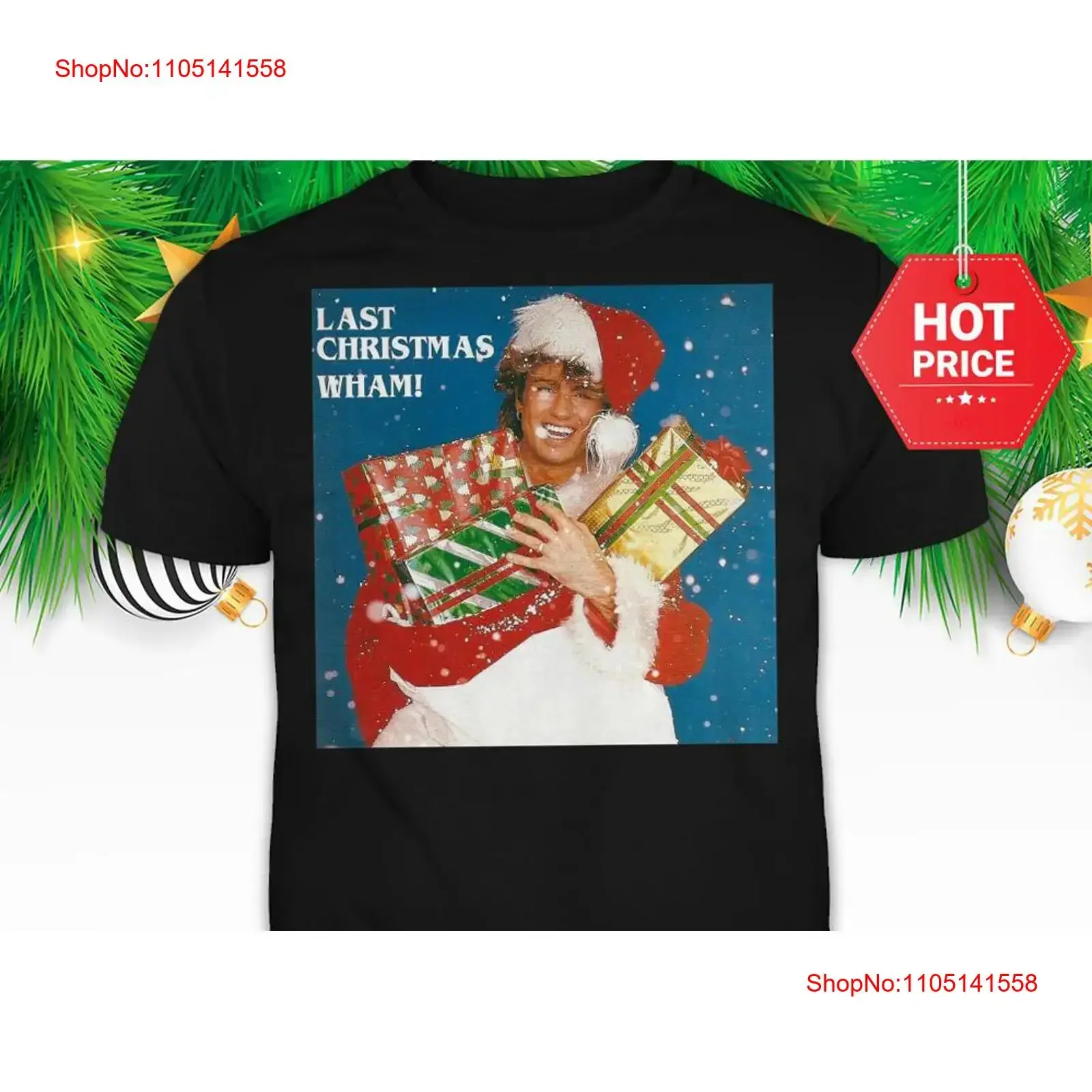 George Michael Last Christmas Wham All size T Shirt vintage Washed graphic Soft Stretched Versatile Comfortable homme Stylish
