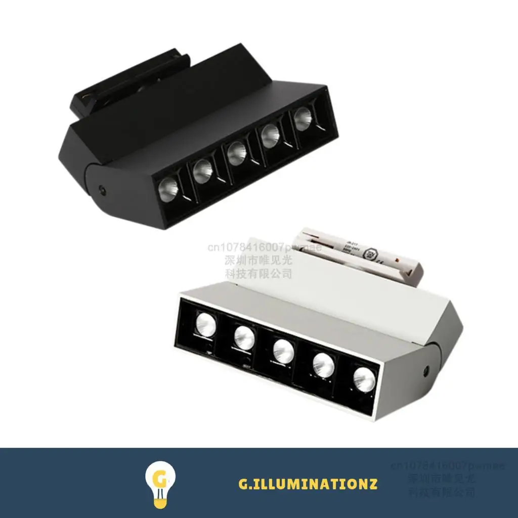 LED Track Light 10W 20W Ceilling Spot Lights COB Aluminium Home Rail Lighting Light System Kitchen Adjustable Track Grille Lamp