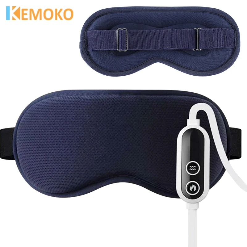 

Electric Vibration Eye Massager Hot Compress Sleeping Eyes Mask Wireless Relieve Eye Strain Dark Circles Dry Eye Fatigue Relief