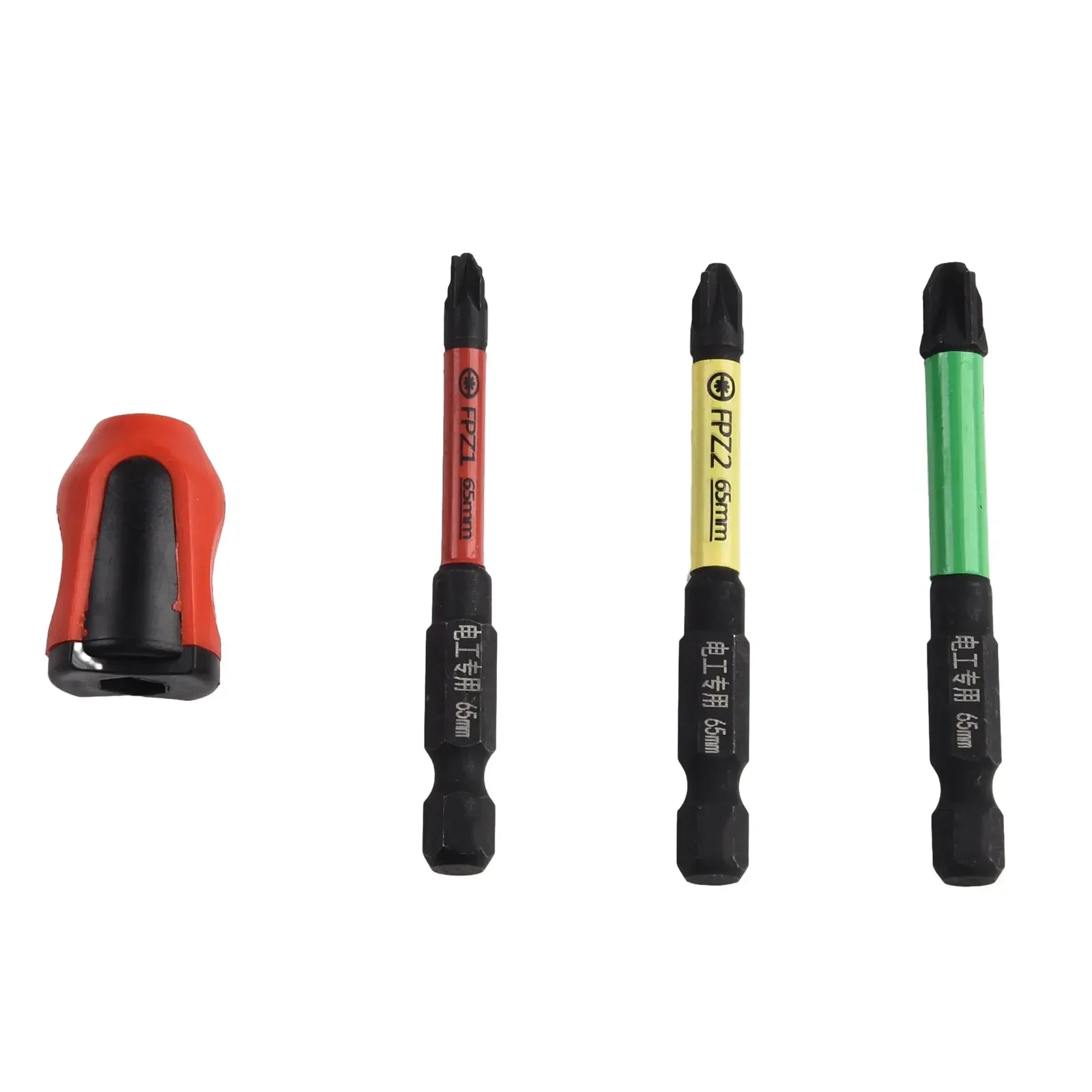 3pcs FPH FPZ Electrician Batch Head Magnetic Special Cross Screwdriver Bit Set For Socket Switch With Magnetic Ring 65mm 110mm