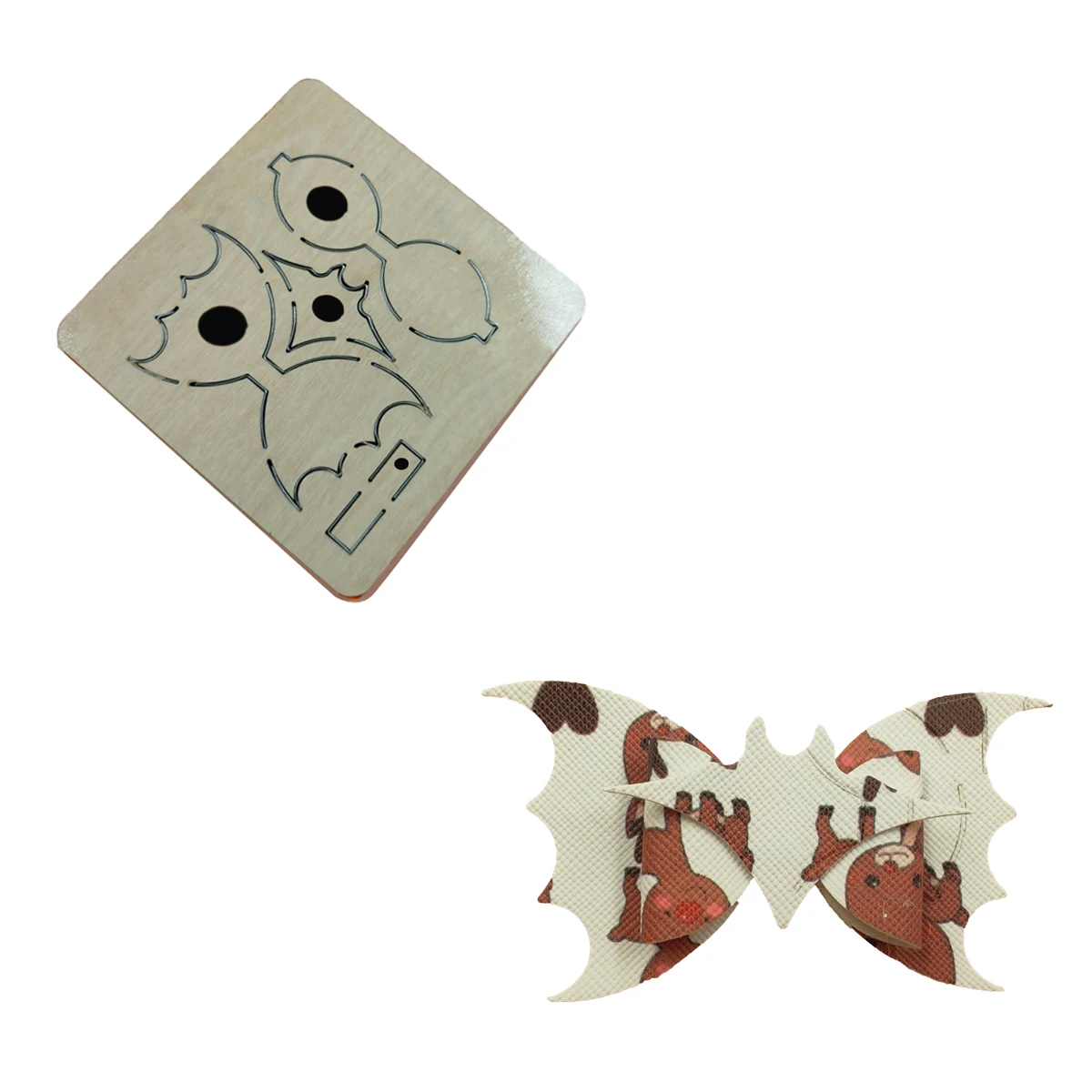 

3,5-дюймовая трехслойная форма для вырезания бантиков, для создания изысканных декоративных бантиков своими руками, высококачественная деревянная форма для вырезания.