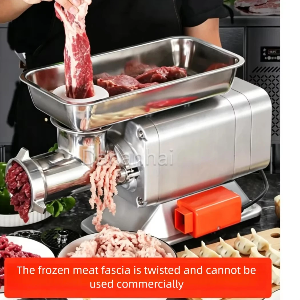 Commercial Meat Mincer Electric Meat Grinder Machine for Sausage Filling Meat Processing Deli Workshop