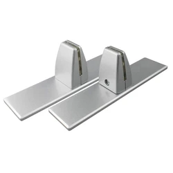 2 Pcs Sneeze Guard Support Clamp with Steady Freestanding Stand Base Removable Clamp Desk Partition Clamp for Clear Acrylic