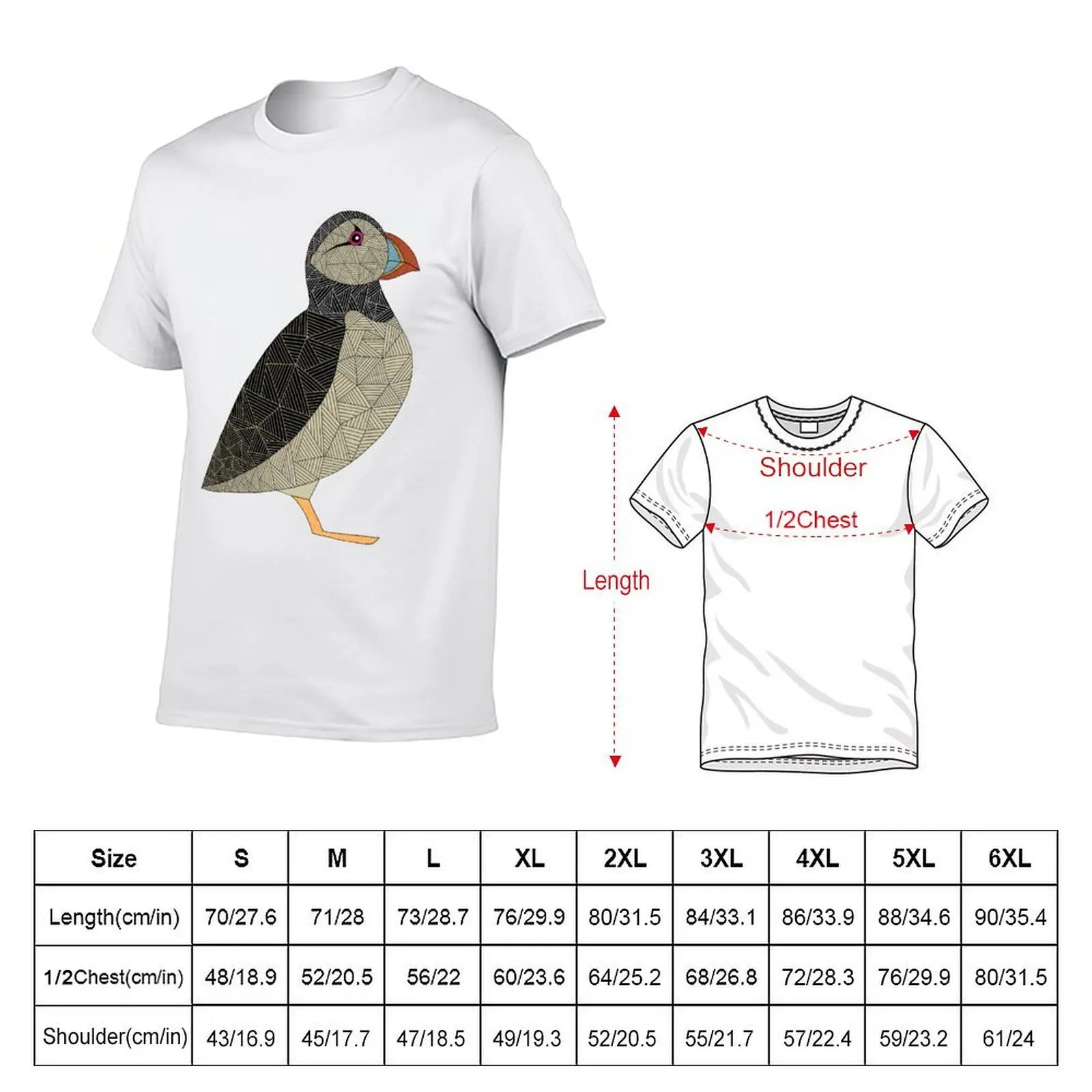 Puffin on watch T-Shirt t shirts for man graphic vintage funny t shirts man T-Shirt