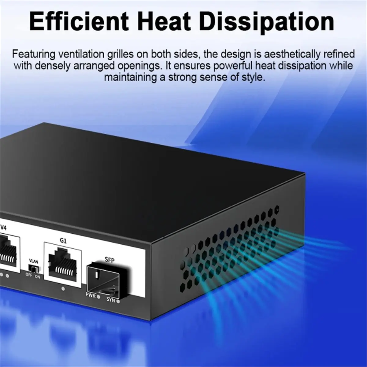 NEW FACTORY~6 Port Gigabit POE Switch 1000Mbps Active POE Network Switch 52W for IP Camera,NVR,Surveillance,CCTV,POE Camera EU-P
