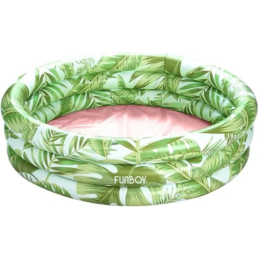 

Giant Inflatable Luxury Tropical Palm Kiddie Pool for Ball Pits Swimming Summer Parties Beach PVC Green Durable Easy Setup