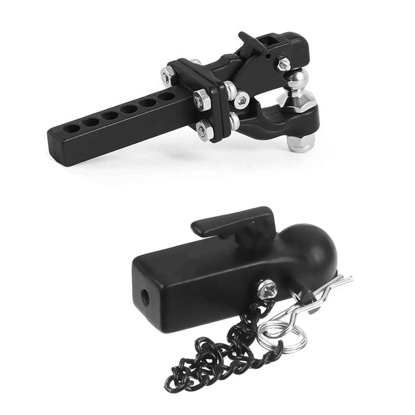 GIXCEL RC Tow Hook Drop Hitch Receiver for 1/10 Scale TRX4 Axial SCX10 RC Crawler Upgrade Parts