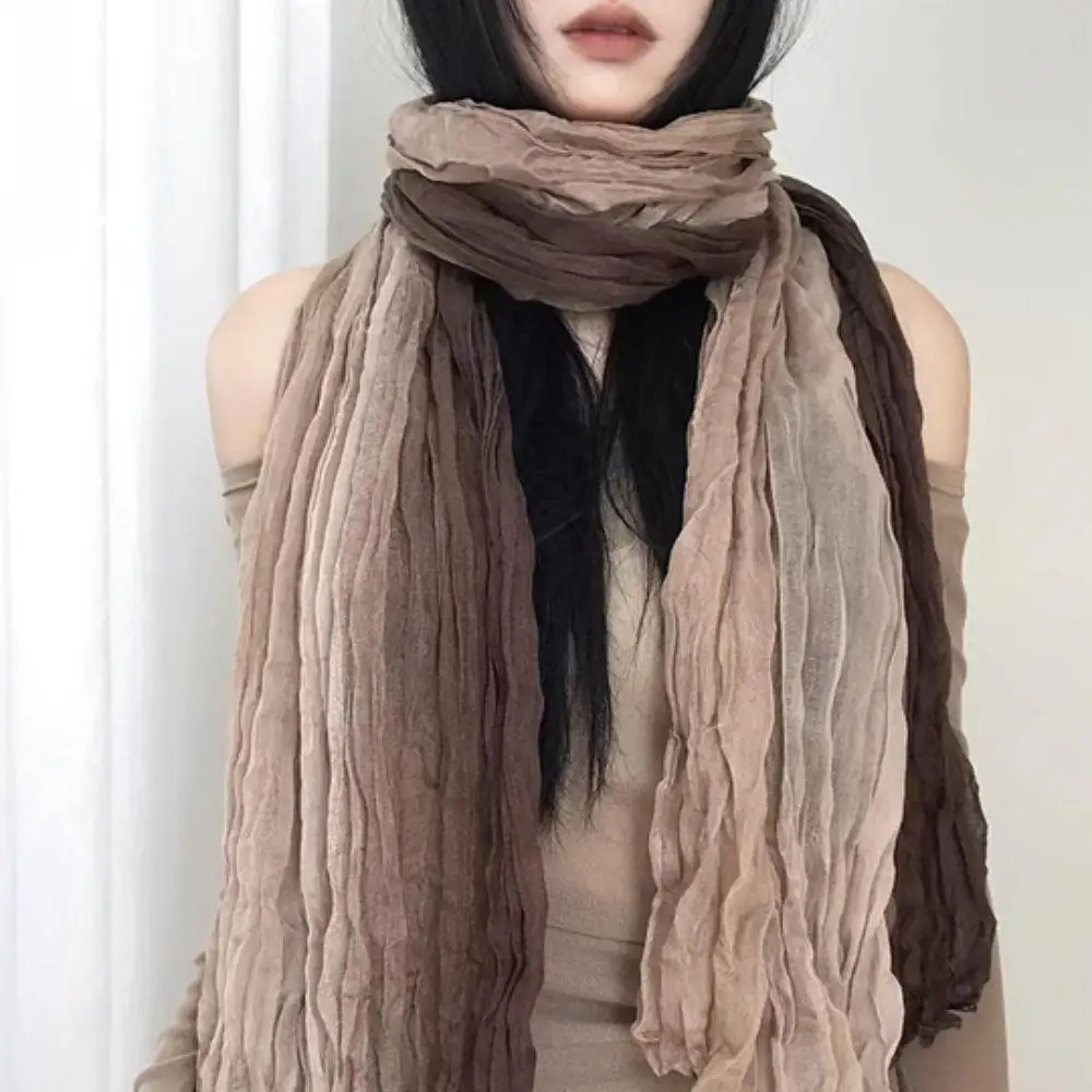 

Шарф-хиджаб в стиле Майяра 180x90 см, бандана, женская африканская повязка на голову, мусульманская женская шаль, однотонный мягкий тюрбан, осенние шарфы