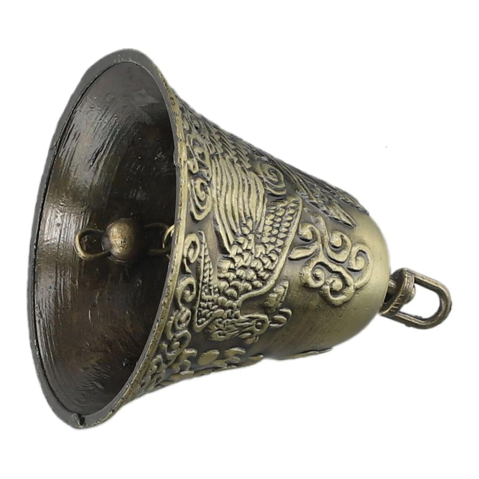 Zinc Alloy Bell with Antique Brass Finish for Farm Animal Use Including Horses Cows Sheep and Dogs Loud Signal