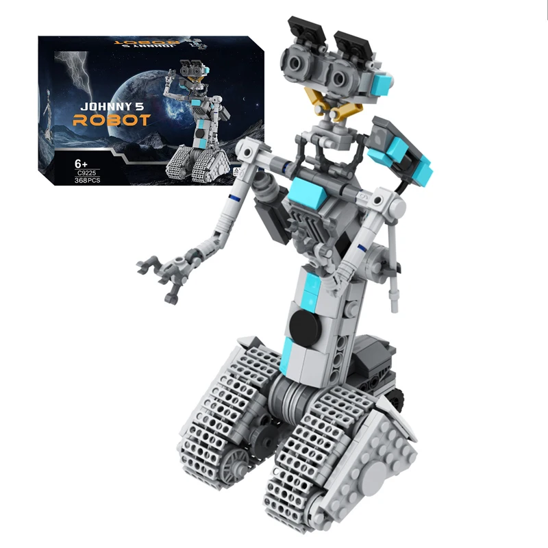 

New anime character building block toy Short Circuit Johnny 5 robot boy toy gift ornament