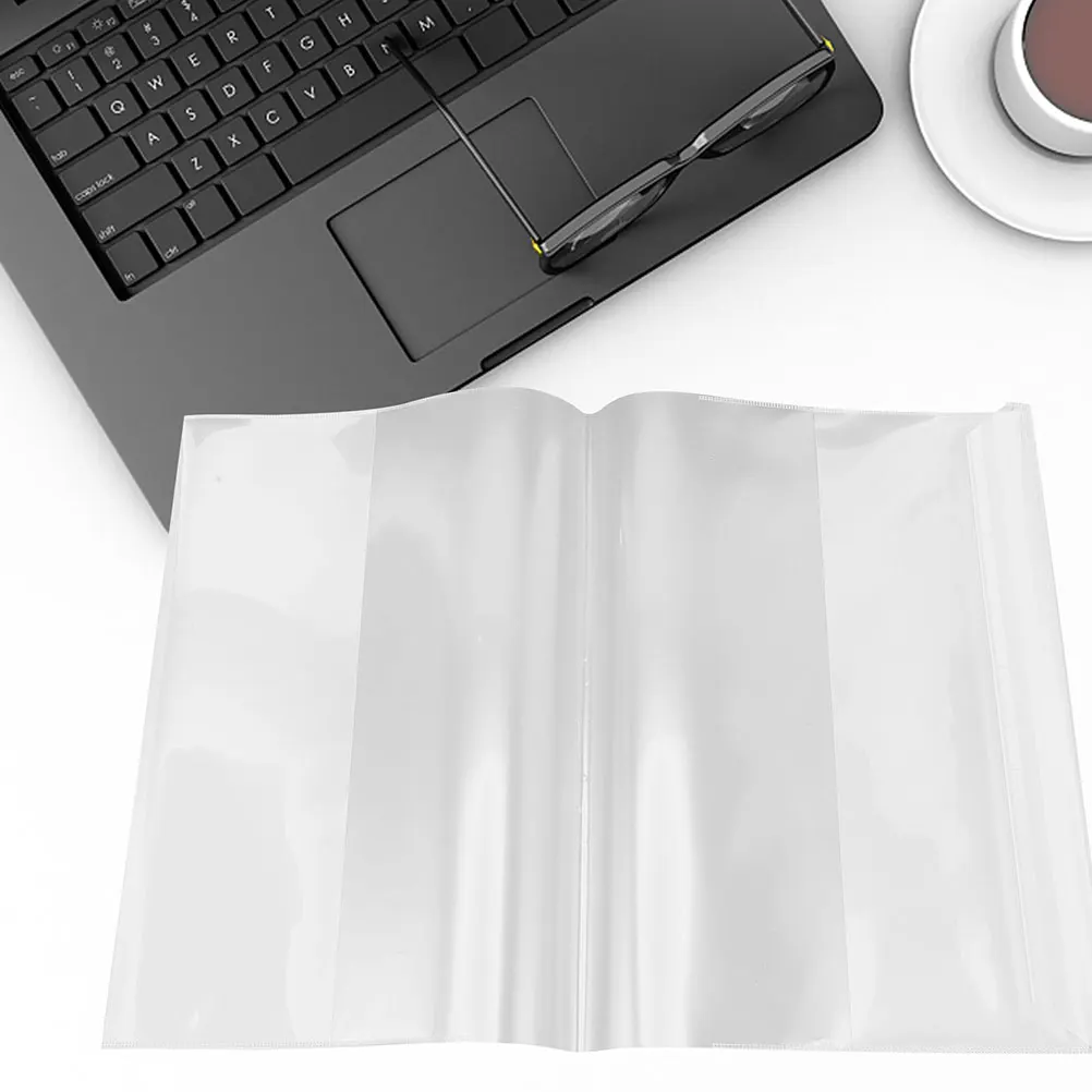 

20 Pcs Transparent Bag Waterproof Book Cover Pupils Plastic Covers for Textbooks Clear
