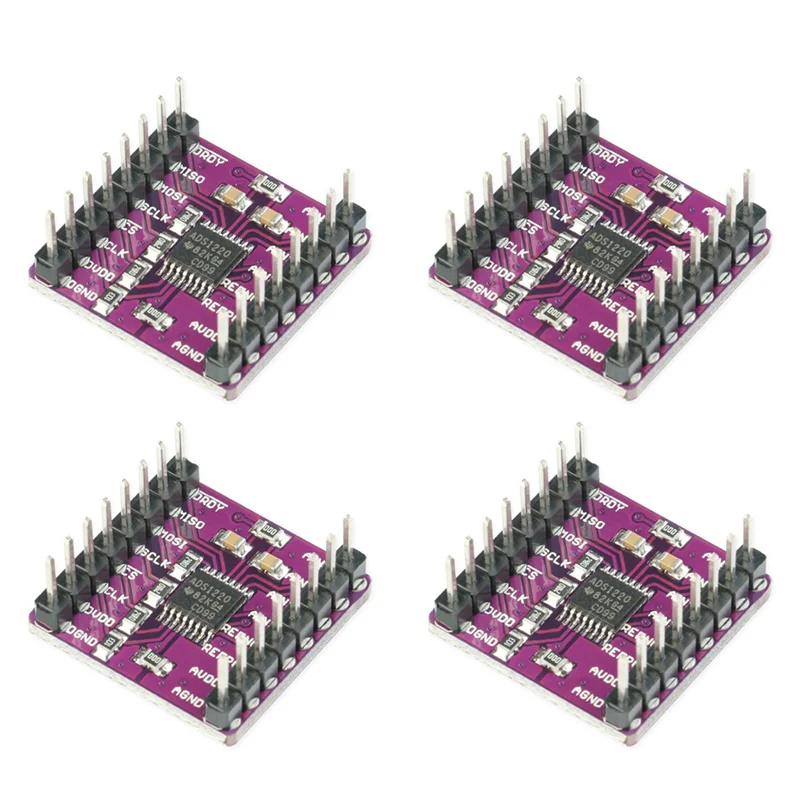 【SURPRISE】4X CJMCU-1220 ADS1220 ADC 24 Bit A/D Converter Module I2C Low Power 24 Bit Analog-To-Digital Converter Sensor Module