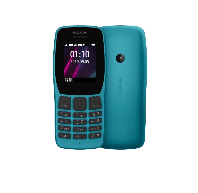 Nok1a Feature Phone, modo duplo, tela grande, espera super longa, estudante e idoso, 110-2019