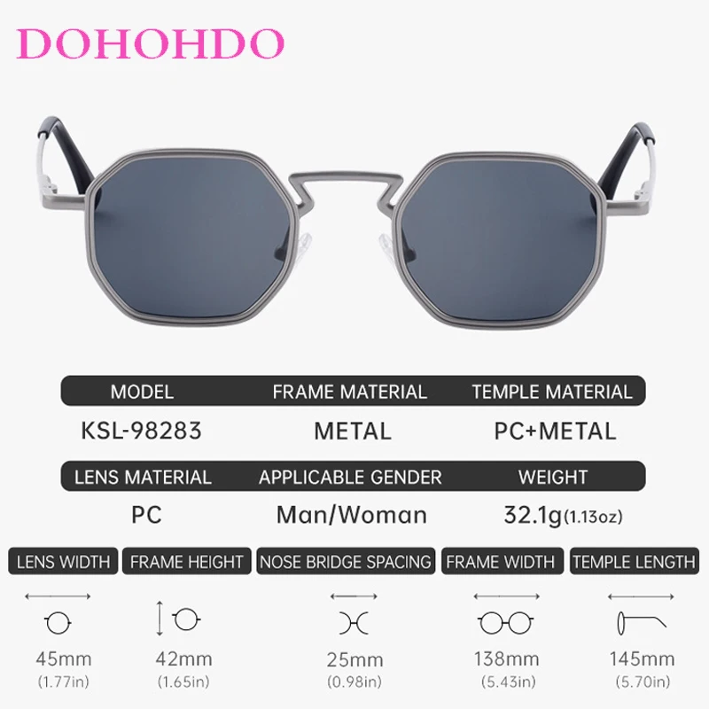 Fashion Metal Square Irregular Women Sunglasses Luxury Designer Small Frame Sunglass Men Outdoor Driving Eyewear Unisex UV400 - Image 5