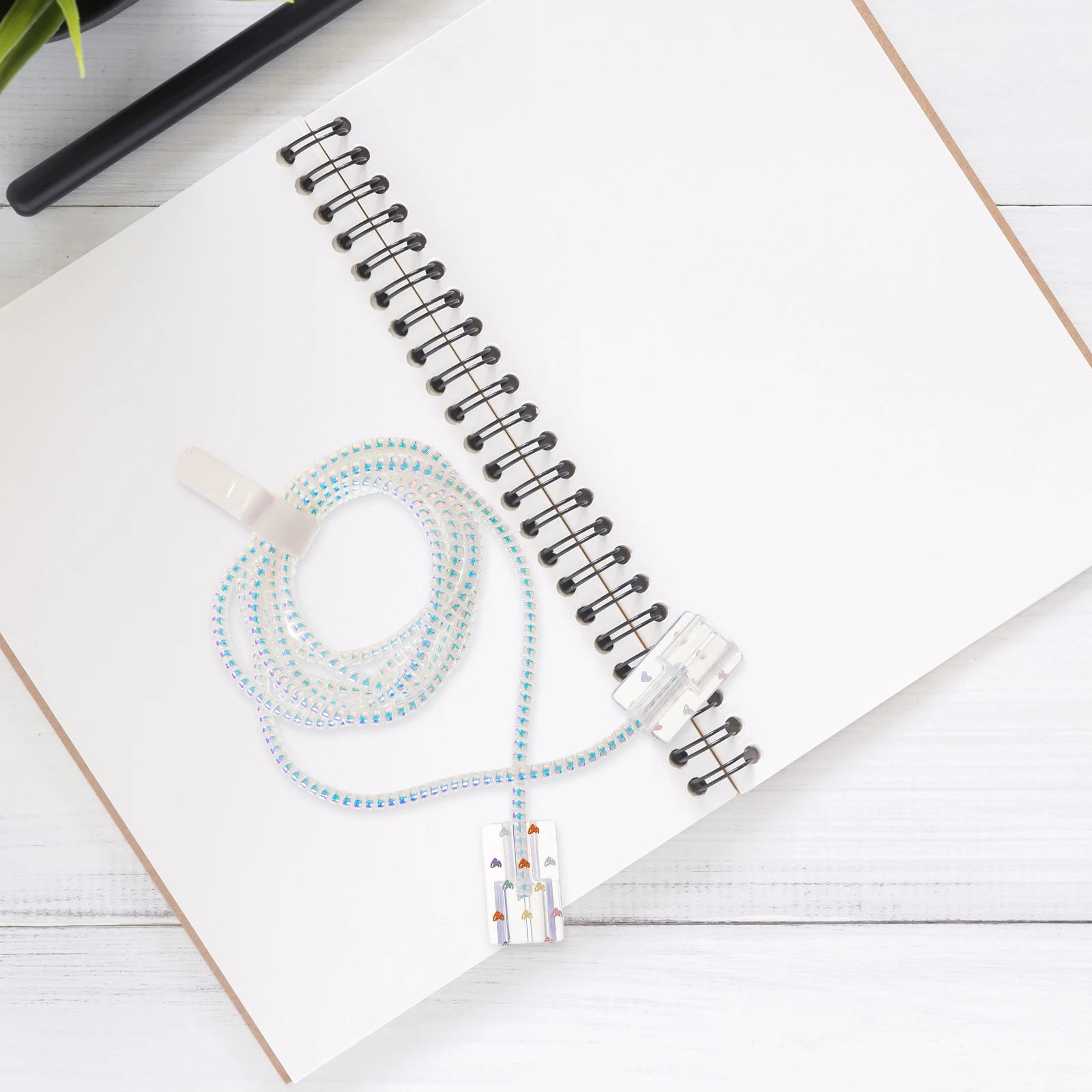 

1 set Protector Power Adapter Cover Cable Guard Scratch Proof Impact Resistant Lightweight White Rope Design for Family