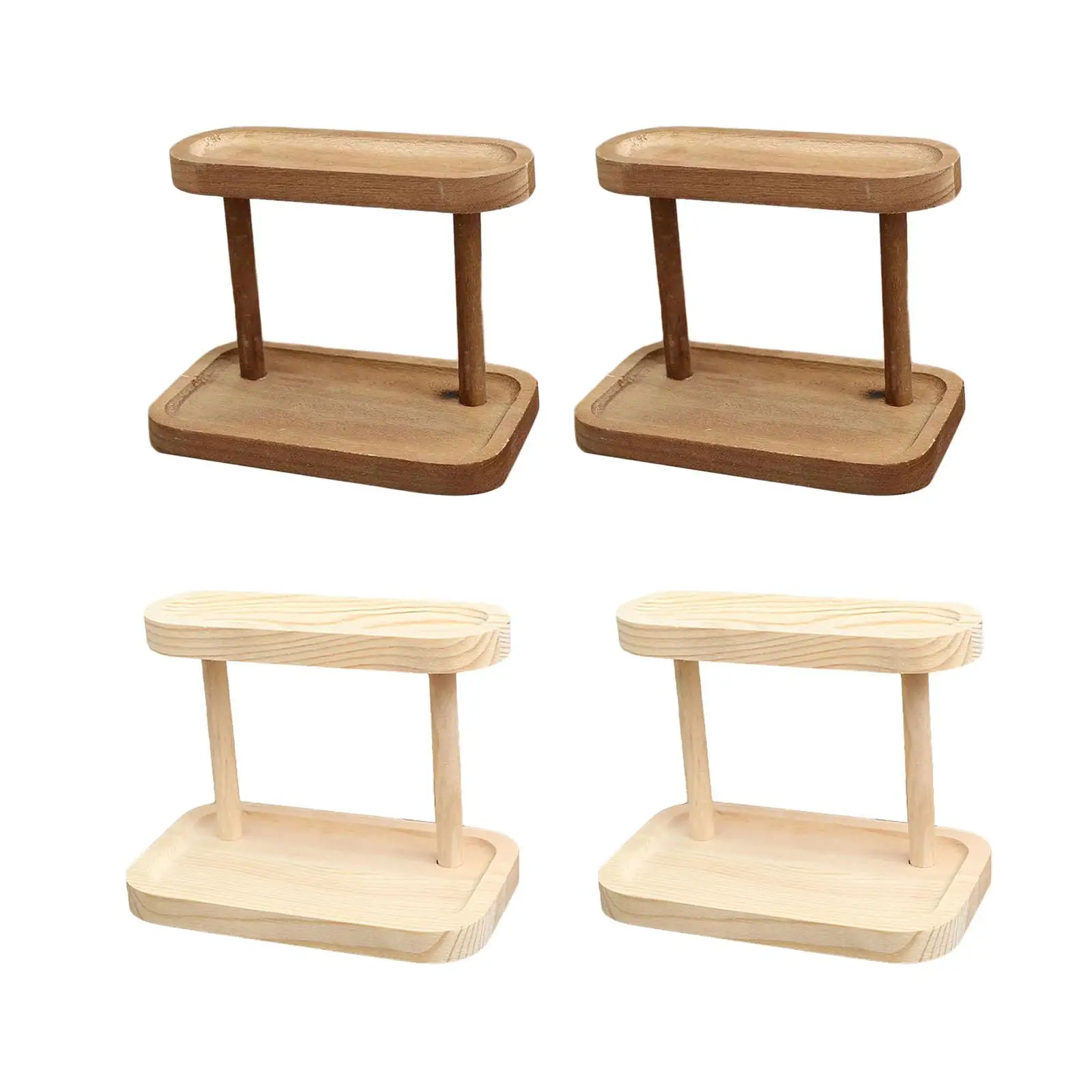 

Jewelry Organizer Display Stand Jewelry Storage Rack Home Vanity Sturdy Wood Jewelry Holder for Bracelets Cufflinks Watches