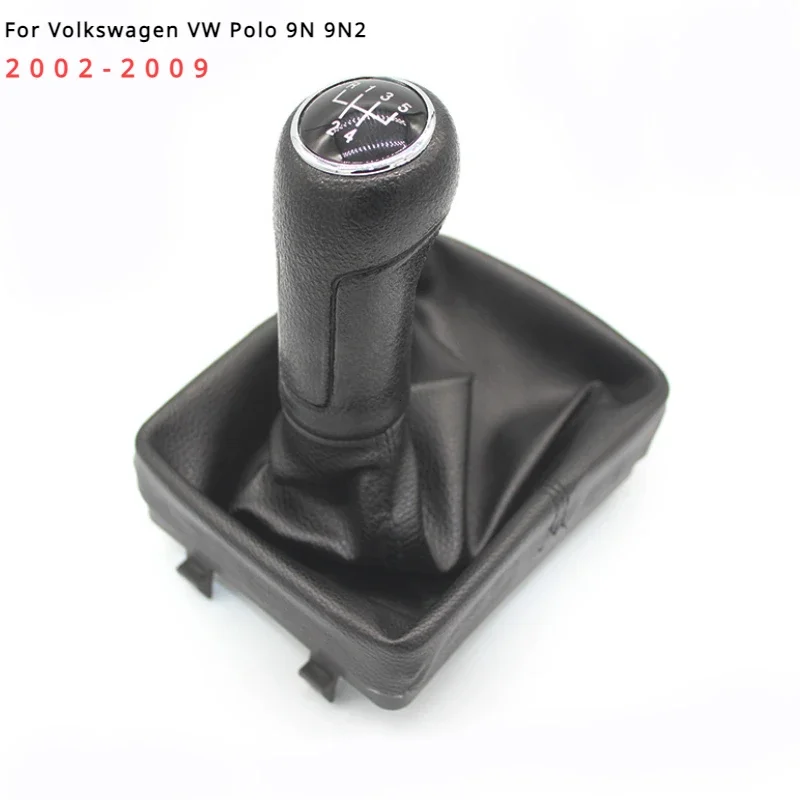 For Volkswagen VW Polo 9N 9N2 2002 2003 2004 2005 2006 2007 2008 2009 Leather Gear Shift Knob Lever Shifter Gaiter Boot Case