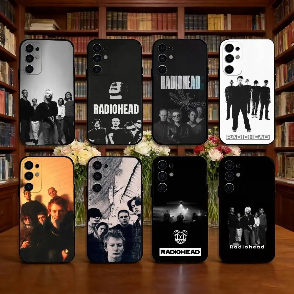 R-RadioheadS Rock Band Phone Case Black Silicone Soft For Samsung S25,S24,S21,S22,S23,S30,Ultra,S20,Plus,Fe,Lite
