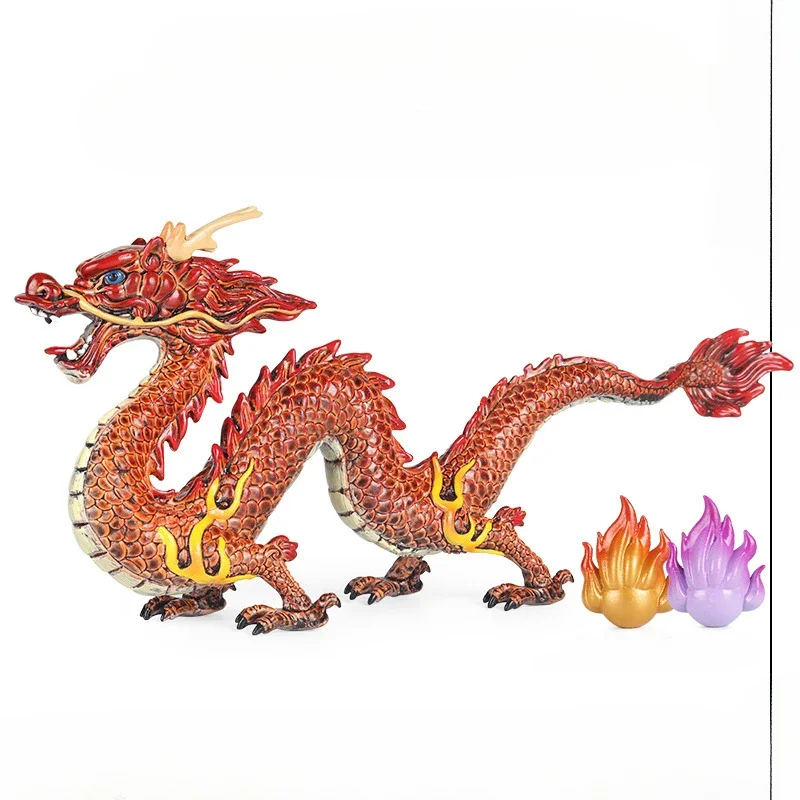 

1pcs Children's mythology legend divine dragon dragon mascot decorative ornaments figurines