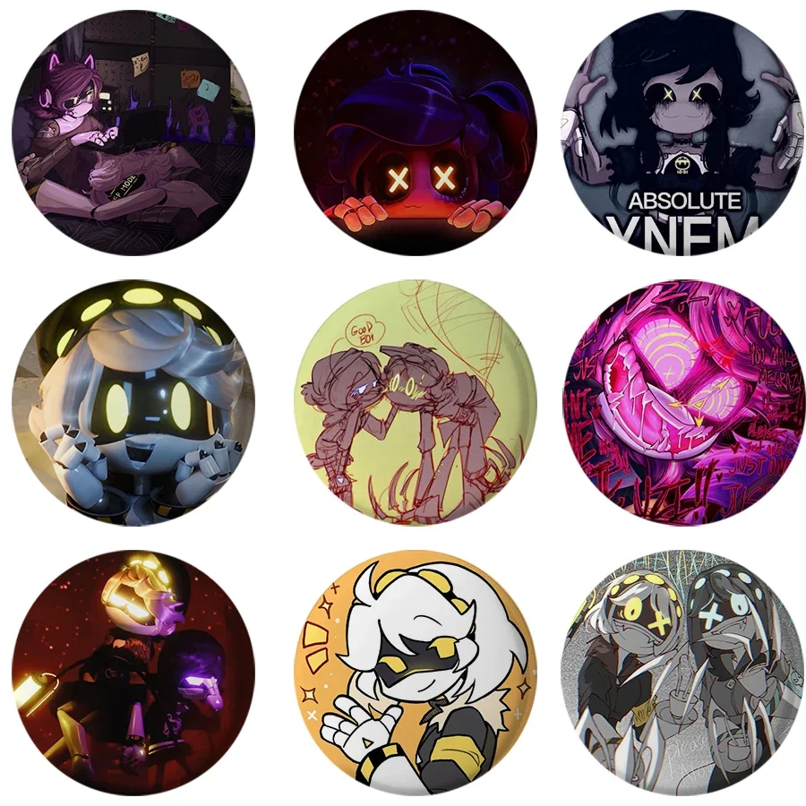 Murder Drones Anime Button Pin Little Robot TESSA UZI N J Funny Brooch Badge Bag Decor Accessories Fans Collect Child Gifts