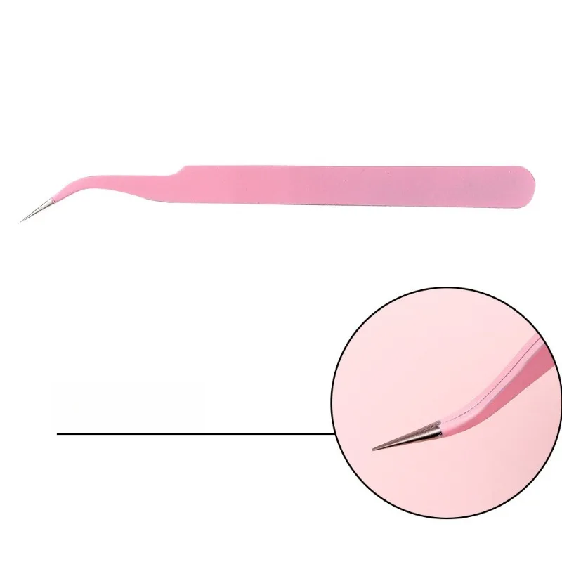 ملاقط رمش لتطعيم الرموش مشبك دولفين من الفولاذ المقاوم للصدأ لأداة مكياج متعددة الأغراض لقط دقيق