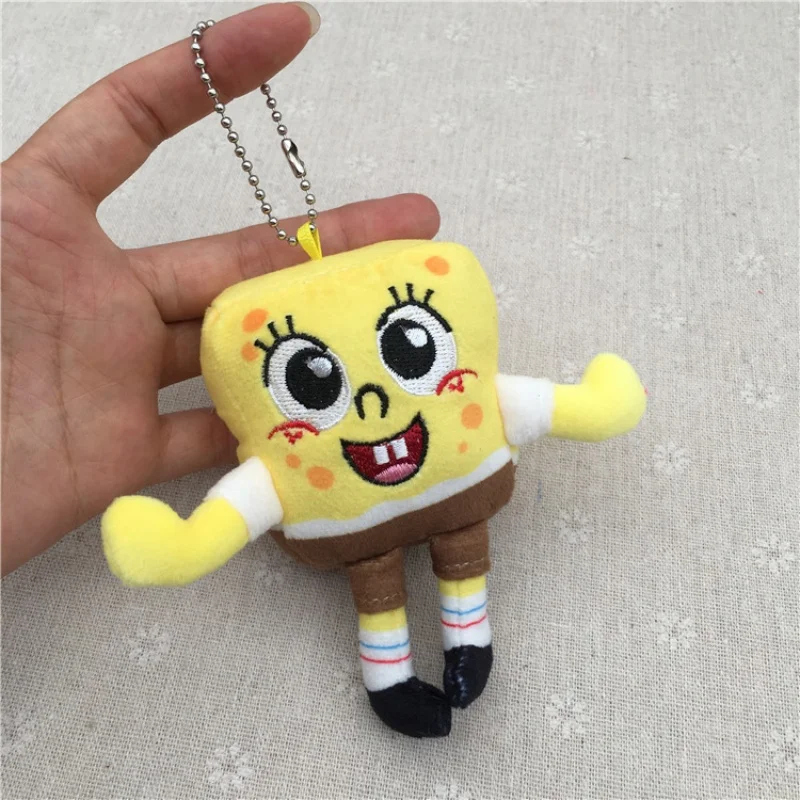 6pcs/set 12cm SpongeBob Patrick Star Gary Squidward Tentacles Plush Dolls Small Pendant Bag Hangings Christmas Birthday Gifts