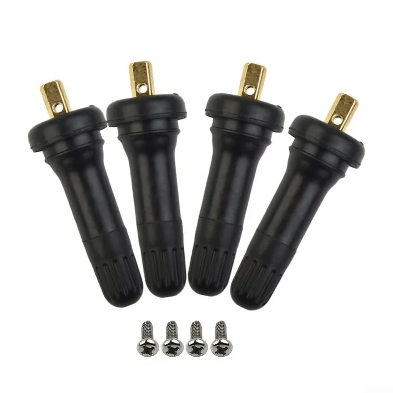 4Pcs TPMS Tire Pressure Monitoring System Anti explosion Snap In Tire Valve Stems
